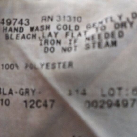 Vintage Top Women's IZ Byer Sleeveless Metallic Scale Print Gray Silver Black M - Picture 10 of 11